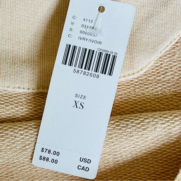 🆕 NWT Anthropologie|Maeve Highland Park Graphic Distressed Sweatshirt - XS - Picture 9 of 9